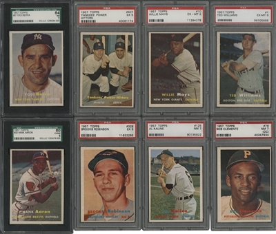 1957 Topps Baseball Complete Set (407) Plus Checklists (3) and Contest Cards (2)